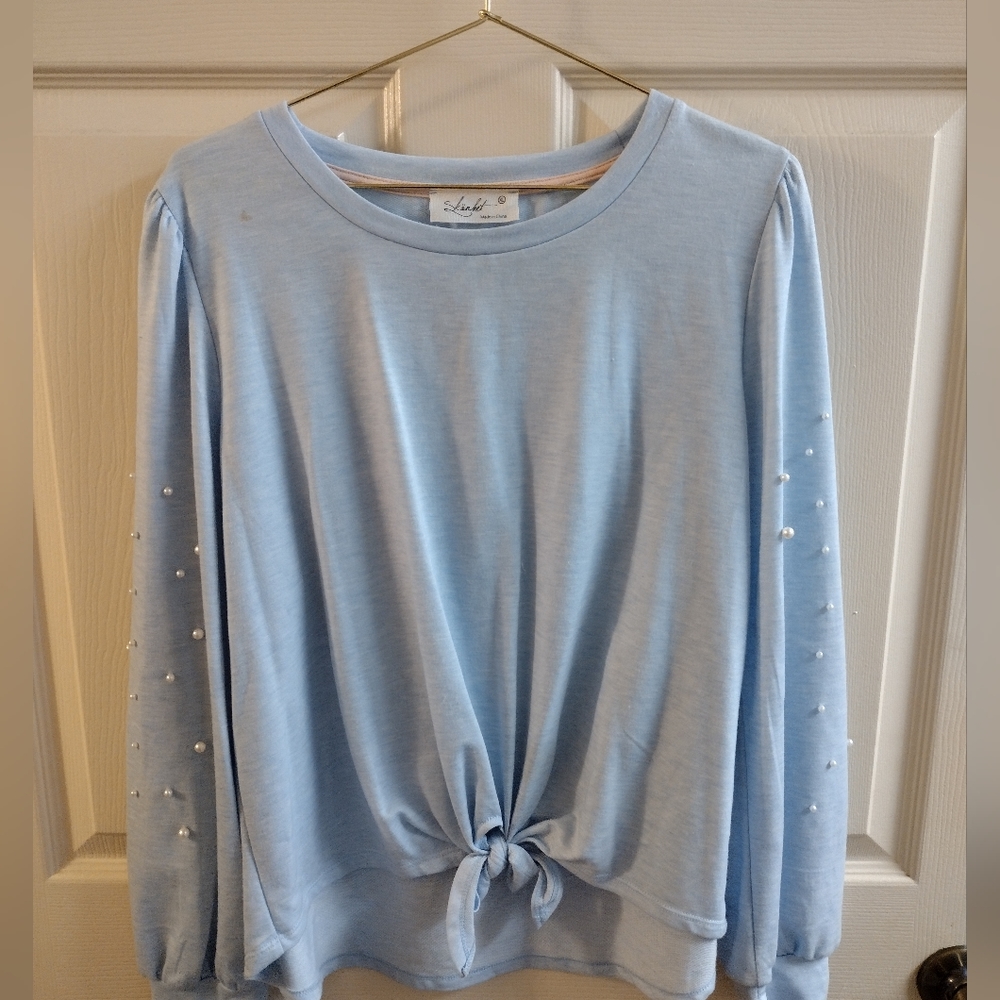 Ladies Top XL Light Blue